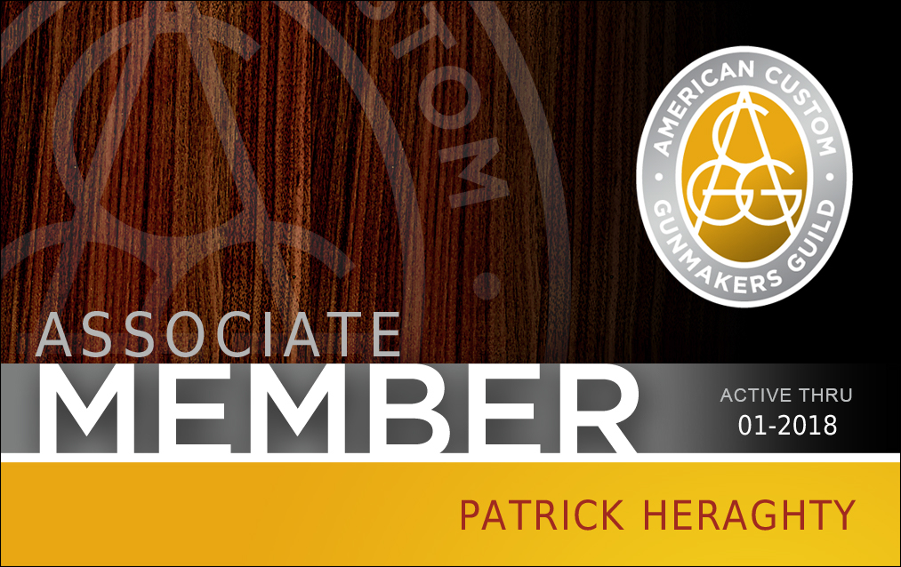 American Custom Gunmakers Guild Associate Membership Card (Patrick Heraghty)